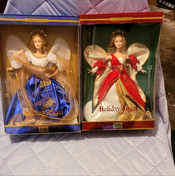 Barbie Other - Mattel Holiday Angel Barbie dolls from the Collector Edition series. NRFB